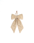 The Midi Bow – Natural Plaid