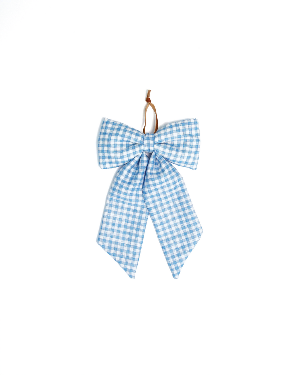 The Midi Bow – Cornflower Gingham