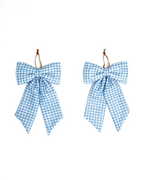 The Midi Bow – Cornflower Gingham