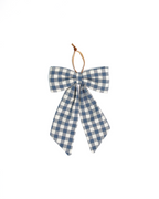 The Midi Bow – French Blue Check
