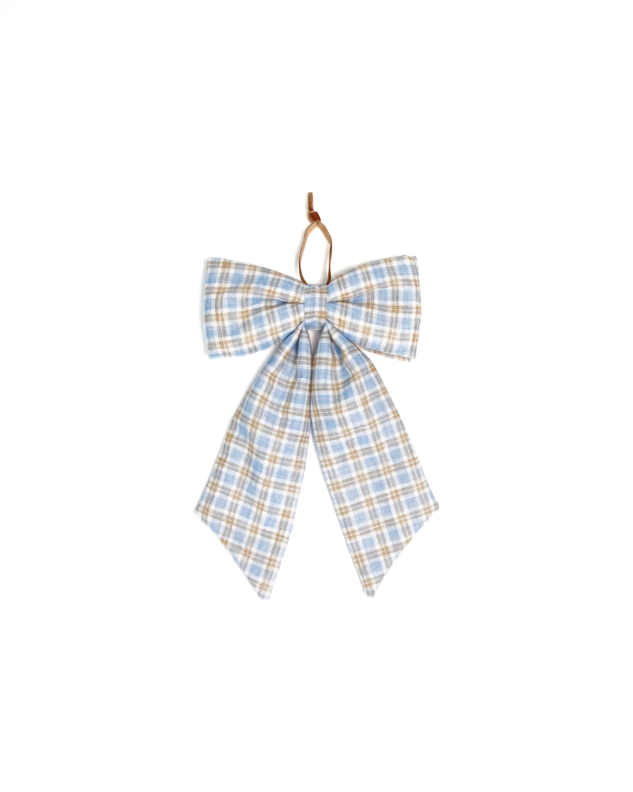 The Midi Bow – Oxford Plaid