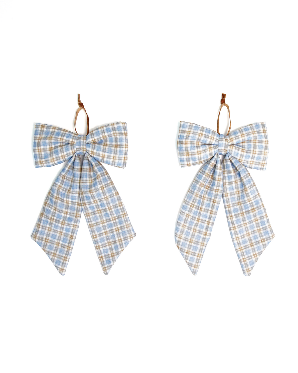 The Midi Bow – Oxford Plaid