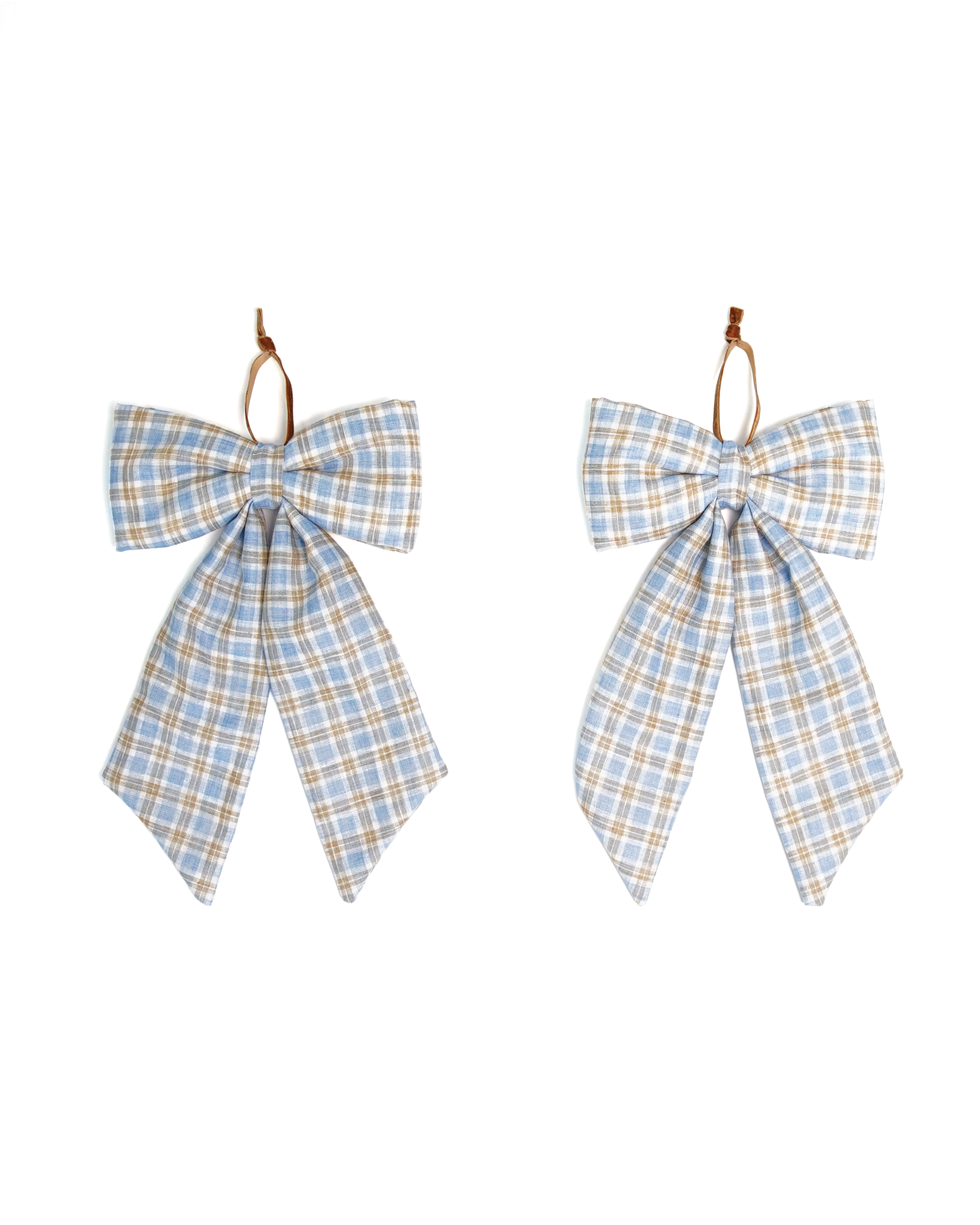 The Midi Bow – Oxford Plaid