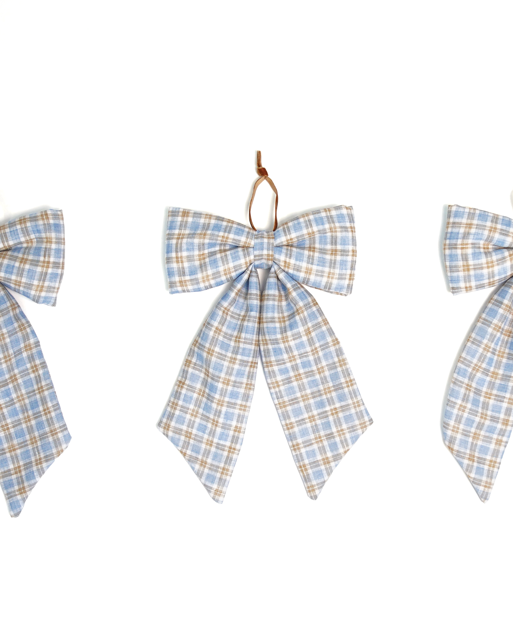 The Midi Bow – Oxford Plaid