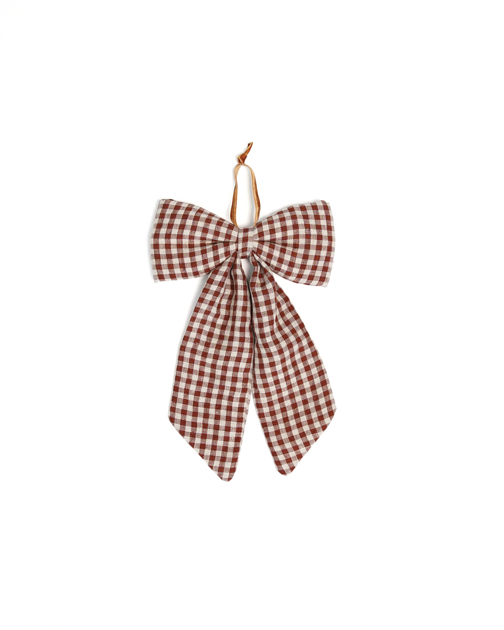 The Midi Bow – Chestnut Gingham