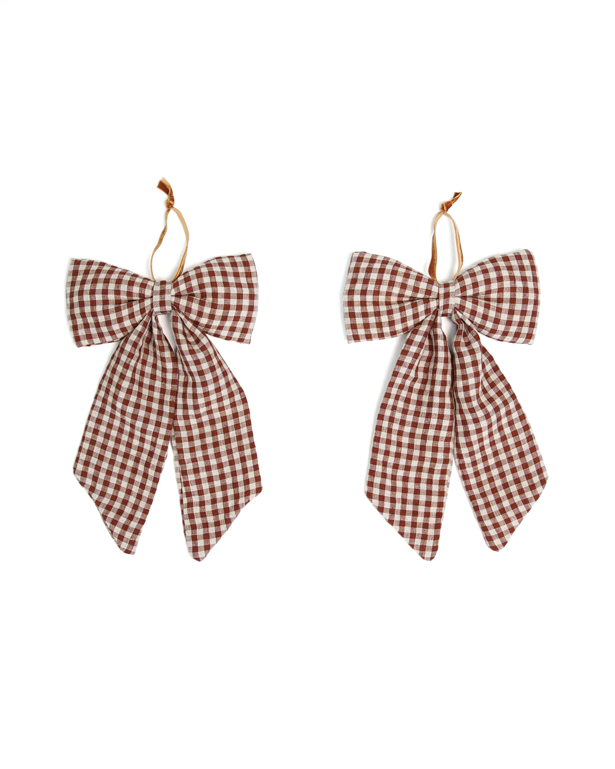 The Midi Bow – Chestnut Gingham