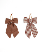 The Midi Bow – Chestnut Gingham
