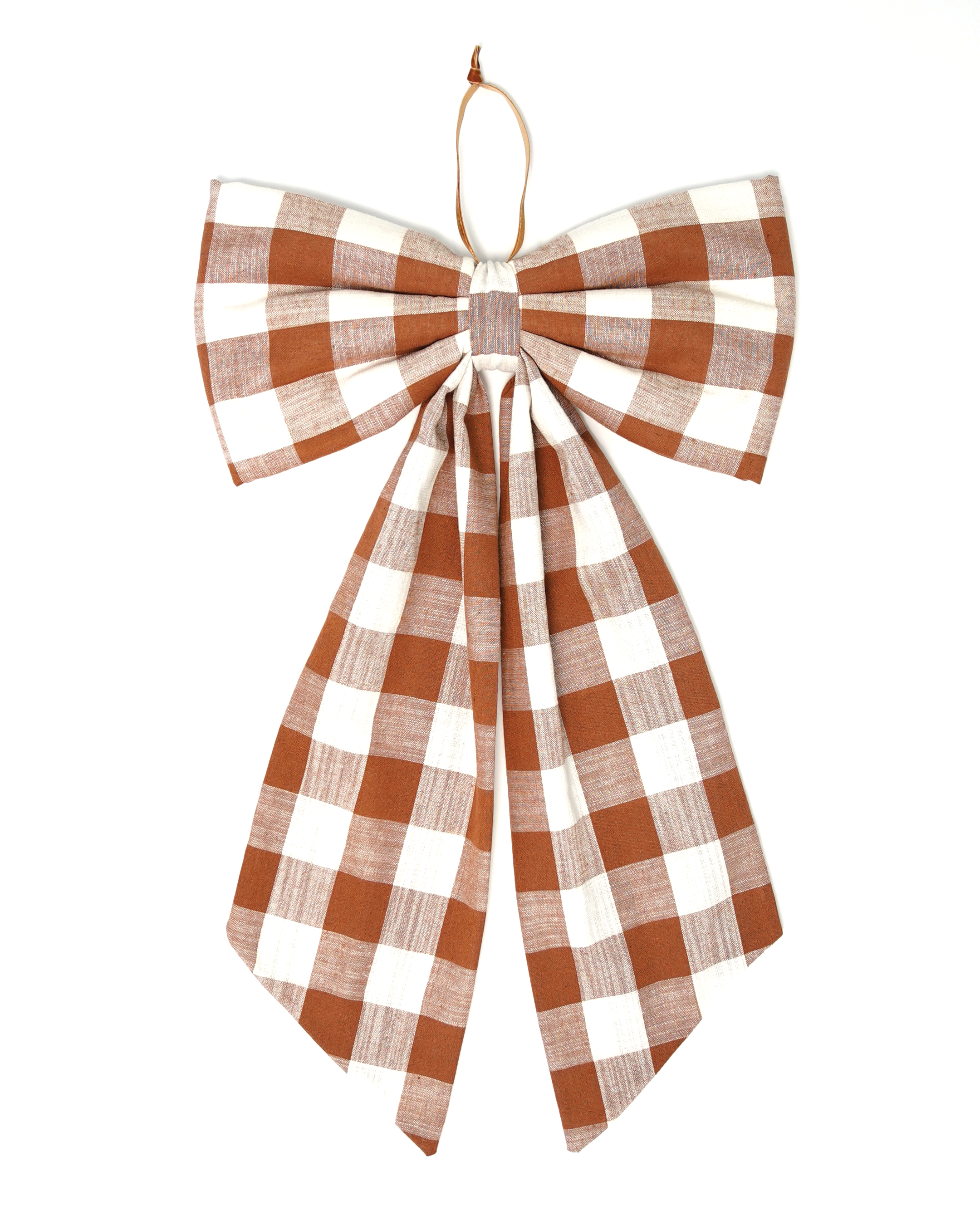 The Big Bow – Mocha Check