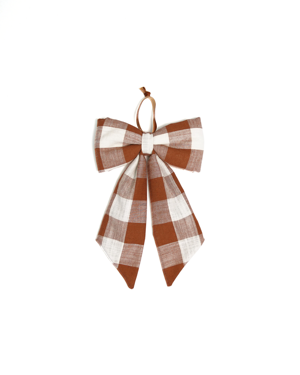The Midi Bow – Mocha Check