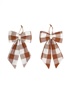 The Midi Bow – Mocha Check