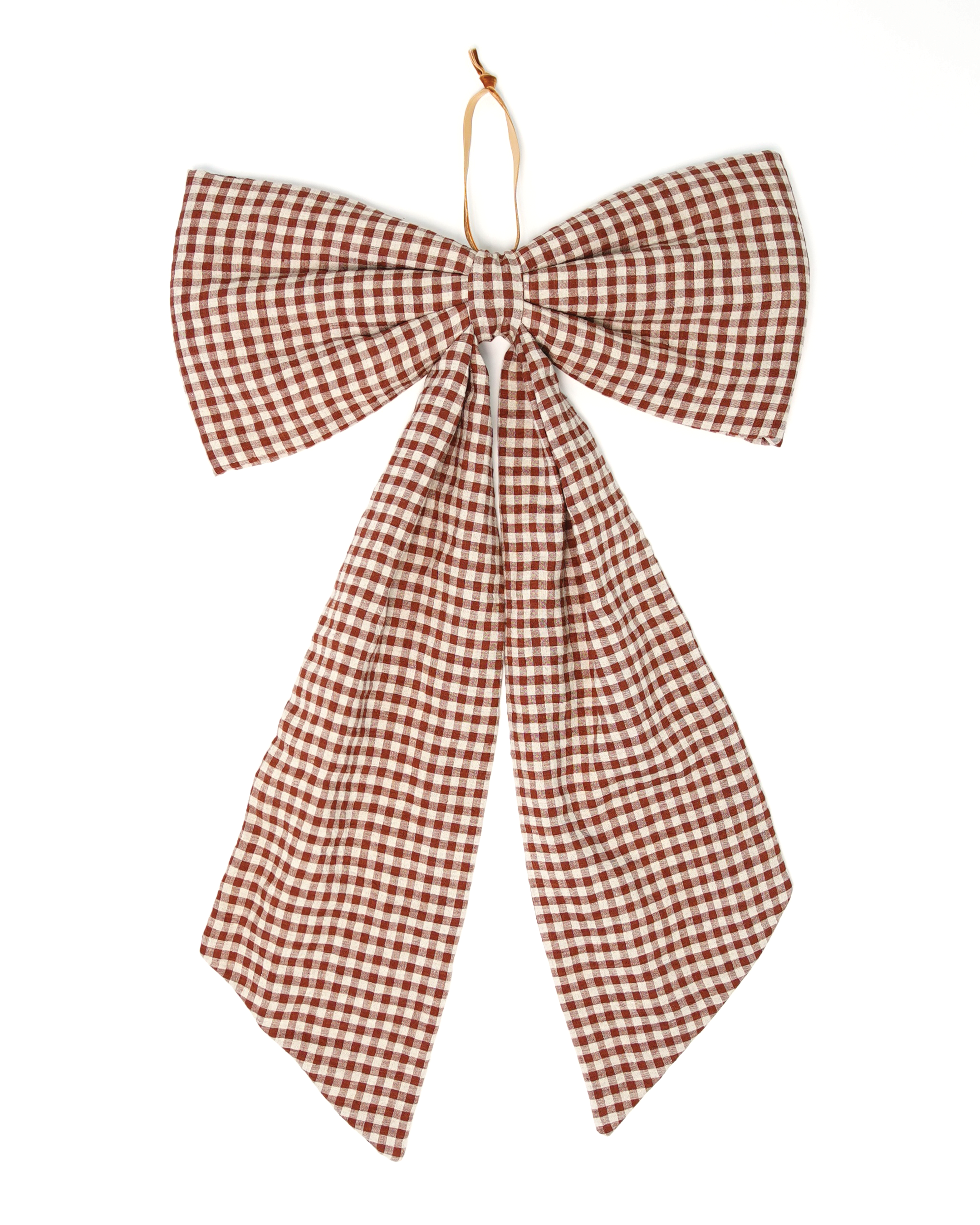 The Big Bow – Chestnut Gingham