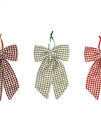 The Midi Bow – Sage Gingham