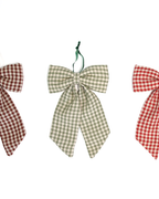 The Midi Bow – Sage Gingham