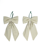 The Midi Bow – Eucalyptus Stripe
