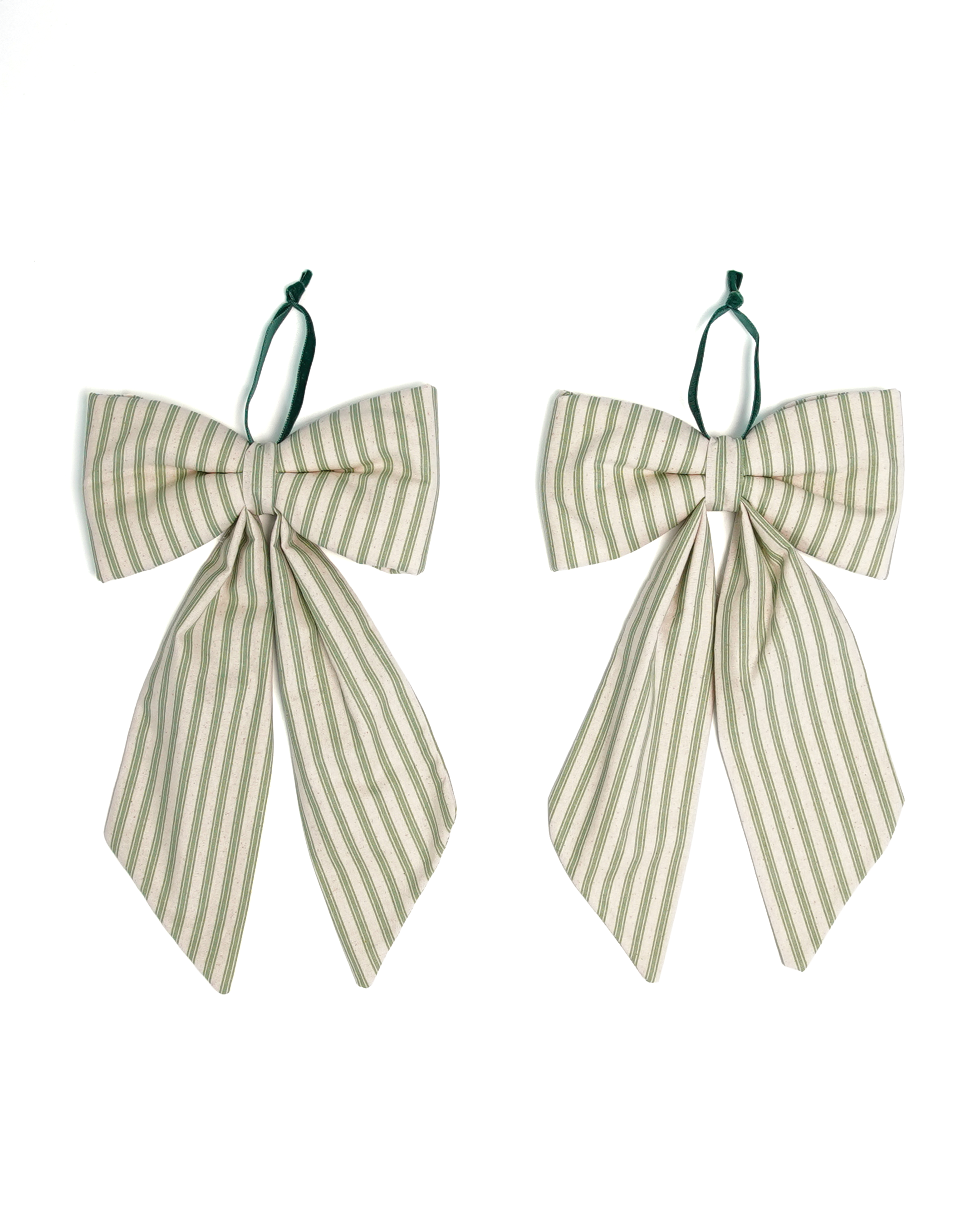 The Midi Bow – Eucalyptus Stripe