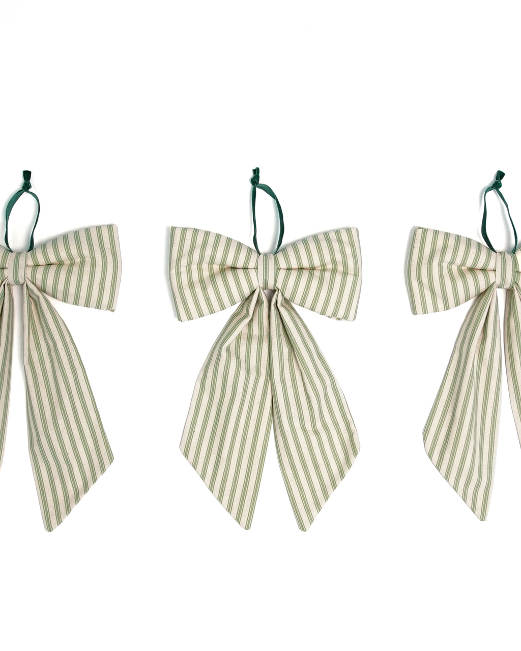 The Midi Bow – Eucalyptus Stripe