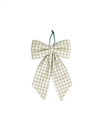 The Midi Bow – Eucalyptus Gingham