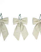 The Midi Bow – Eucalyptus Gingham