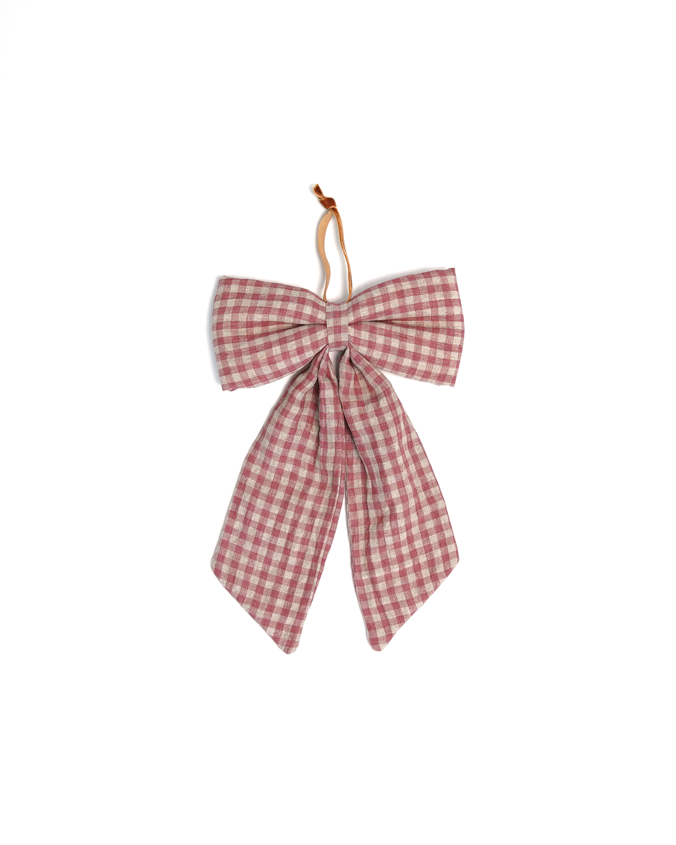 The Midi Bow – Rose Gingham