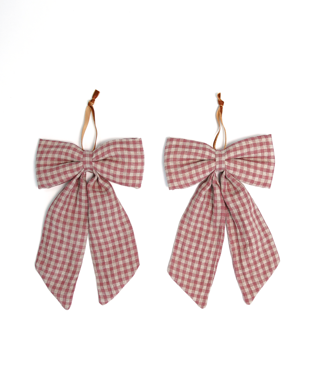 The Midi Bow – Rose Gingham