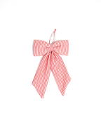 The Midi Bow – Coral Stripe