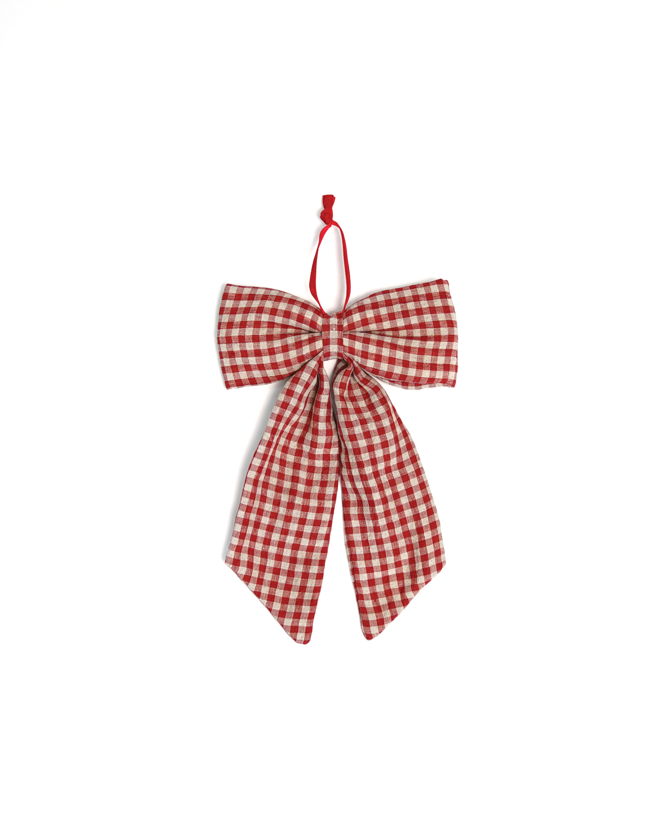 The Midi Bow – Strawberry Gingham