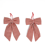 The Midi Bow – Strawberry Gingham